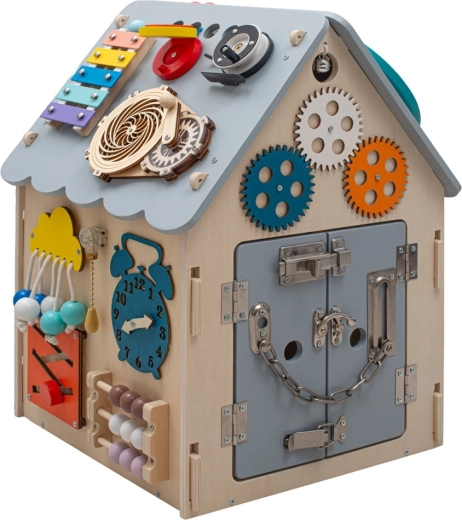Tavola attività Montessori orsetto con lucine LED Baby Mix