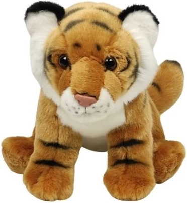 Tigre di peluche seduto marrone 25 cm