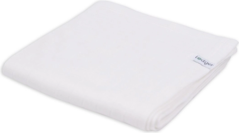 Fascia swaddler Lodger in cotone biologico Solid Cloud Dancer 70 × 70 cm - 1 pezzo