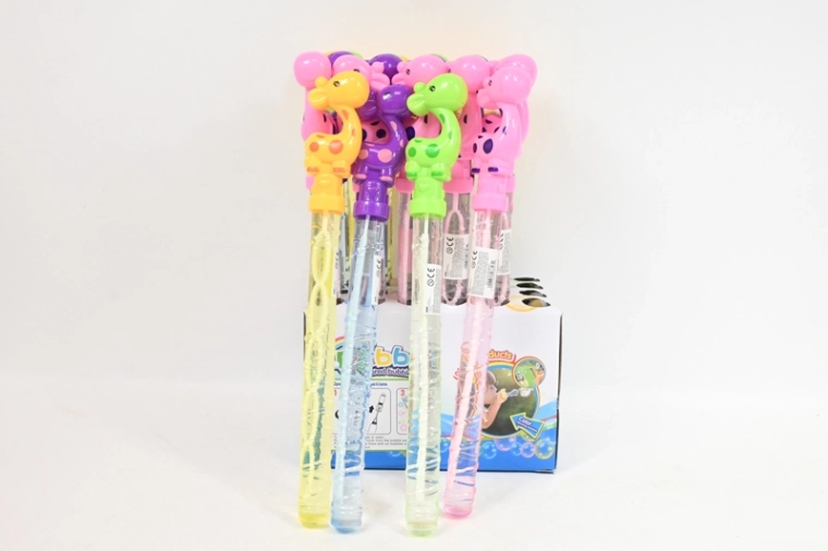 Bacchetta per bolle a forma di giraffa 36 cm