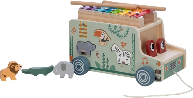 FREEON Free2Play camioncino da trainare con animaletti e xilofono