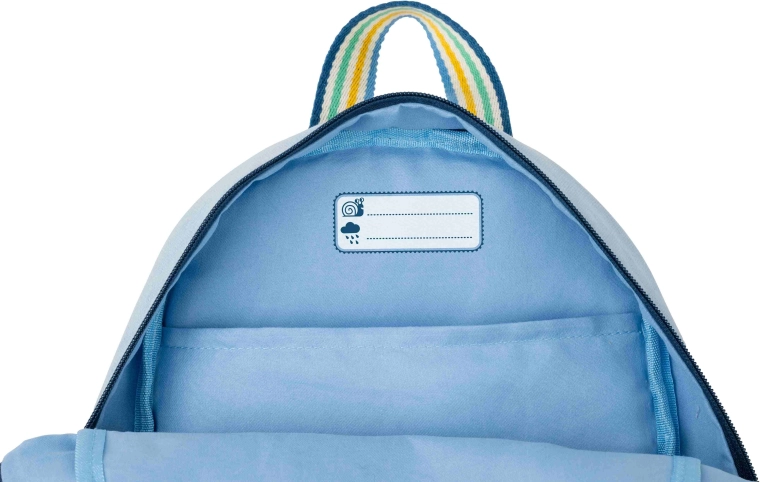 Etichetta nome interna e chiusura con zip facile