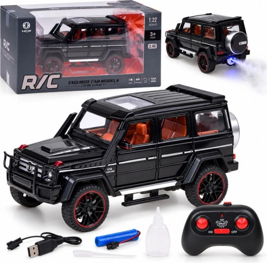 Auto radiocomandata Brabus G800 con carrozzeria in metallo, LED ed effetto fumo