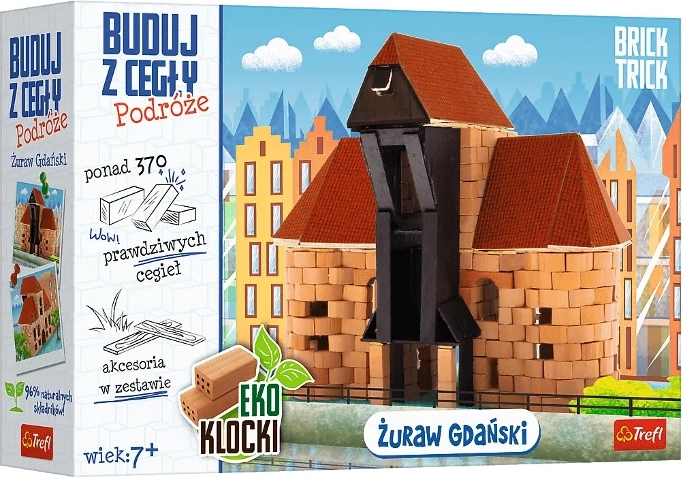 Brick Trick Viaggi: Żuraw di Danzica – mini modello con veri mattoncini