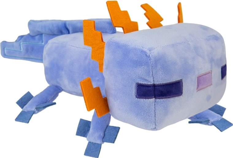 Axolotl di peluche Minecraft blu 28 cm
