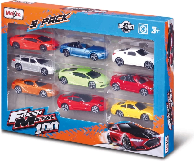 Set Maisto di auto passeggeri, 9 pezzi