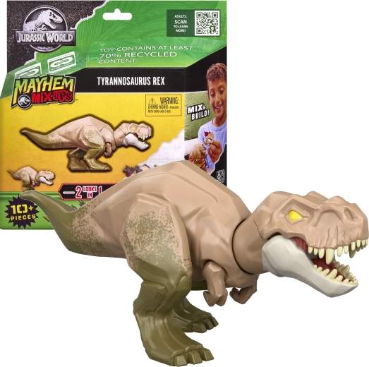 Jurassic World Mayhem Mix-Ups Tyrannosaurus Rex 2 in 1