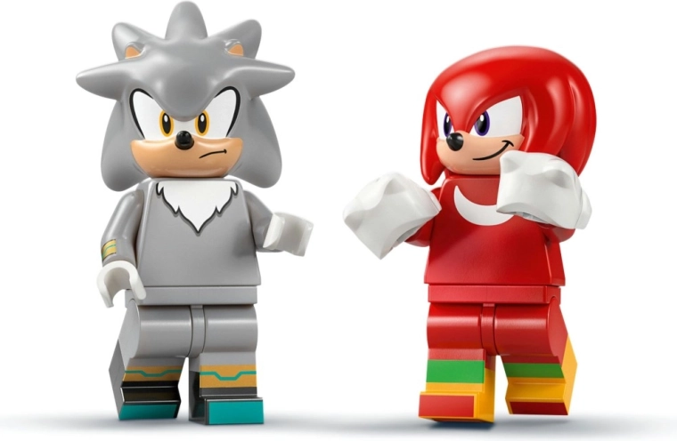 Minifigure di Silver e Knuckles