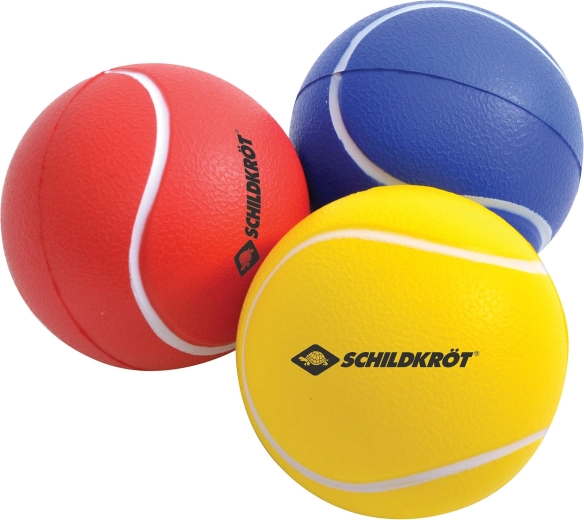 Schildkröt palline in schiuma colorate per softball 7 cm (3 pz)
