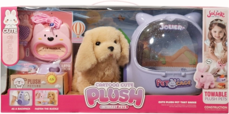 Animaletto – cagnolino di peluche con accessori - 1 pezzo