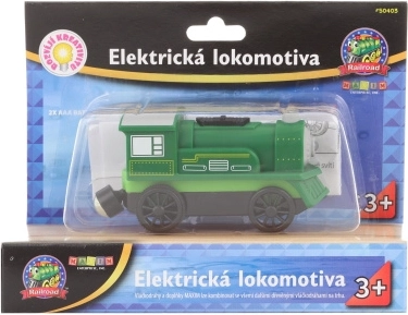 Locomotiva elettrica verde per bambini