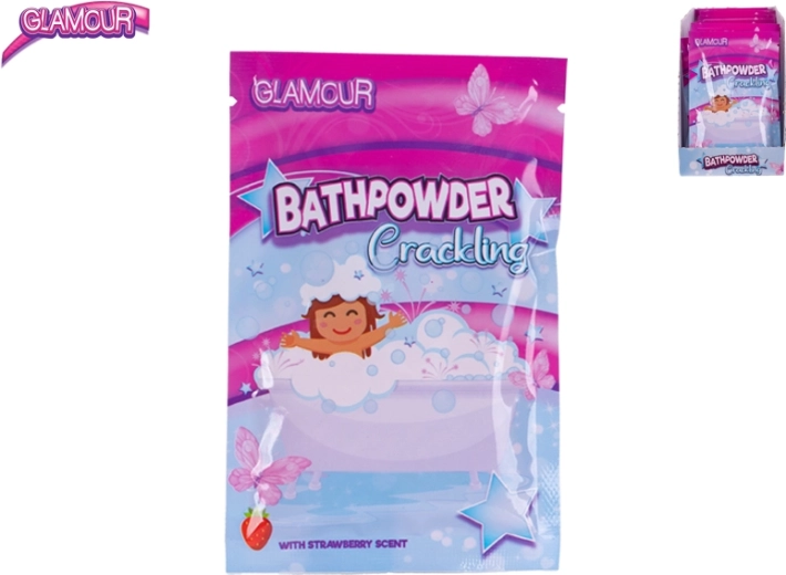 Sale da bagno frizzante con profumo di fragola