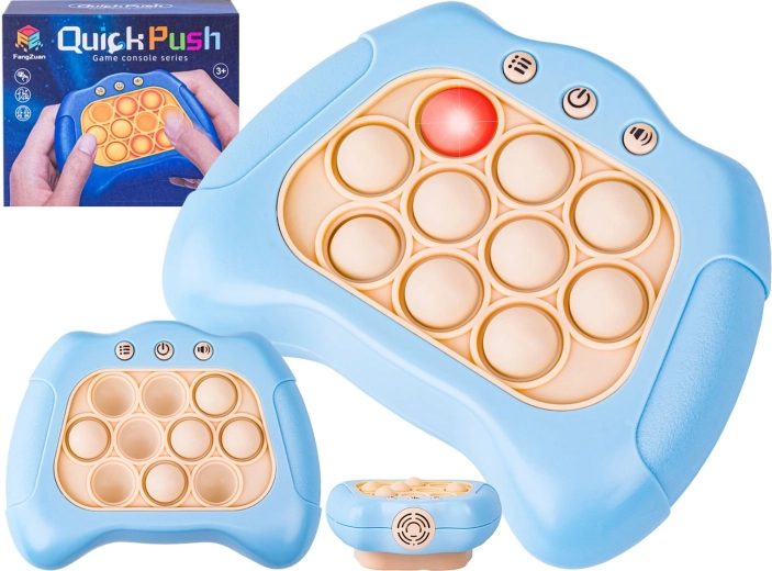 Gioco elettronico antistress Pop it – controller sensoriale con luce e suono, blu - 1 pezzo