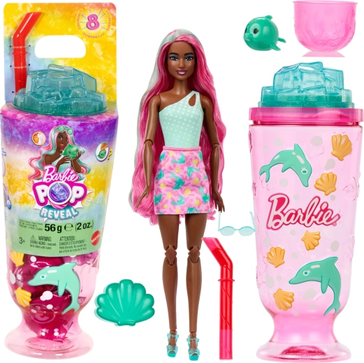Barbie Pop Reveal Mondo sottomarino – bambola con 8 sorprese