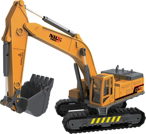 Escavatore cingolato in metallo 1:55 con funzione a retrocarica