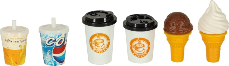 Bevande e gelato come complemento al menu