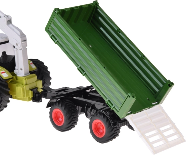 Rimorchio separabile con ribaltabile e sponde