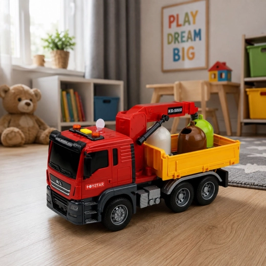 Gru mobile con gancio per la movimentazione dei contenitori