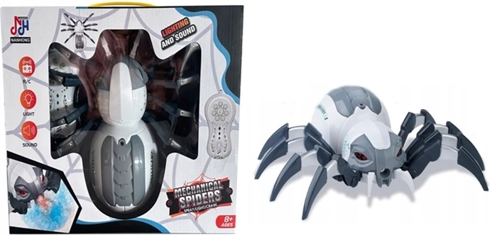 Ragno cibernetico RC con effetti luminosi e sonori
