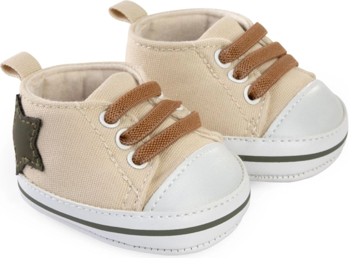 Antonio Juan scarpe da ginnastica beige con stellina per bambole