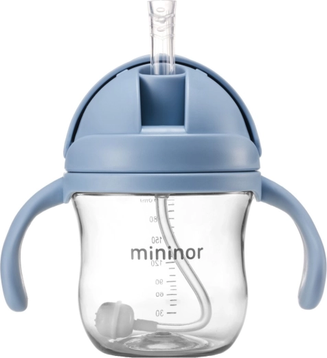 Borraccia Mininor con cannuccia in tritan sky blue - 1 pezzo