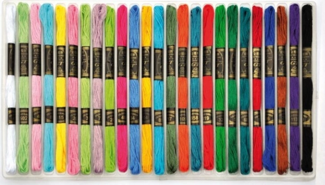 Playbox fili di cotone per ricamo e creazioni 25 pz