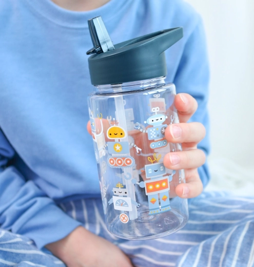 A Little Lovely Company bottiglia per bambini Roboti 450 ml