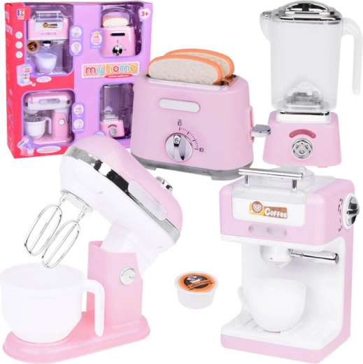 Set di piccoli elettrodomestici da cucina: Frullatore, Blender, Tostapane, Macchina da caffè