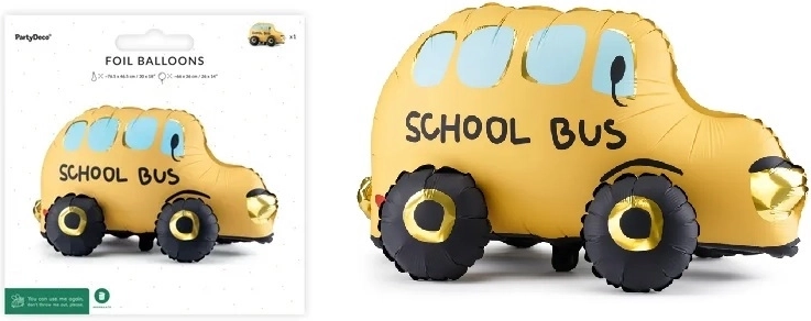 Palloncino in foil da terra Autobus 66 × 36 cm (mix)