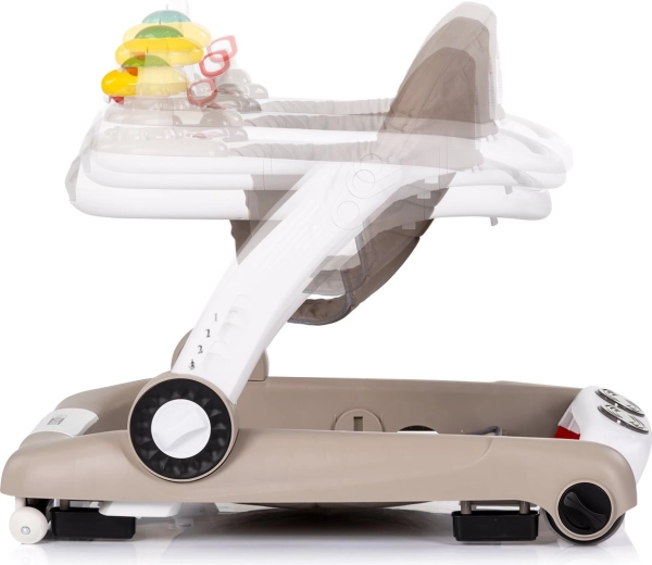 4 in 1: girello, centro giochi, modalità salto e spingibile