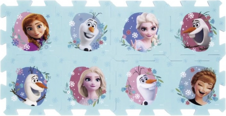 Puzzle in schiuma da pavimento Frozen (Il Regno di Ghiaccio) 118,5 × 61,5 cm