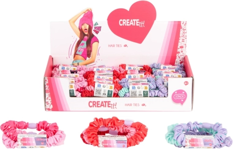 Create It! elastico per capelli in tessuto (scrunchie)