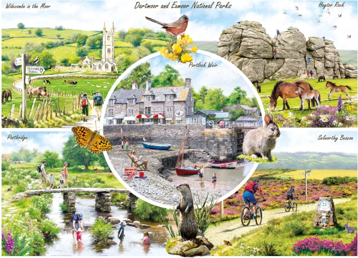 Puzzle GIBSONS Dartmoor & Exmoor 1000 pezzi