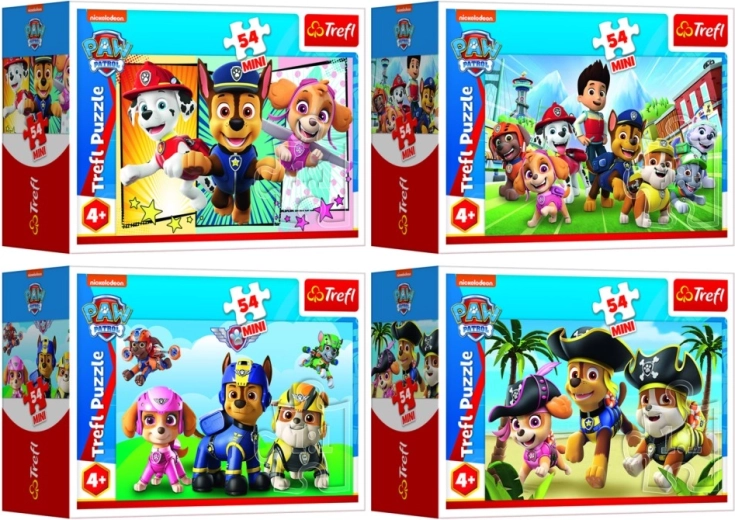Minipuzzle Paw Patrol - 54 pezzi, 4 tipi