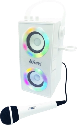 Divertimento karaoke con microfono