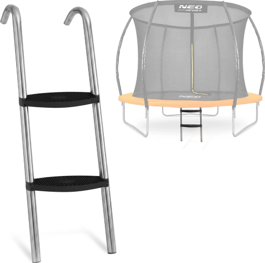 Neo-Sport scaletta per trampolino 6–8 ft (183–252 cm), 2 gradini