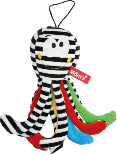 Polpo peluche sospeso ad alto contrasto bianco e nero 0+ Mom's Care
