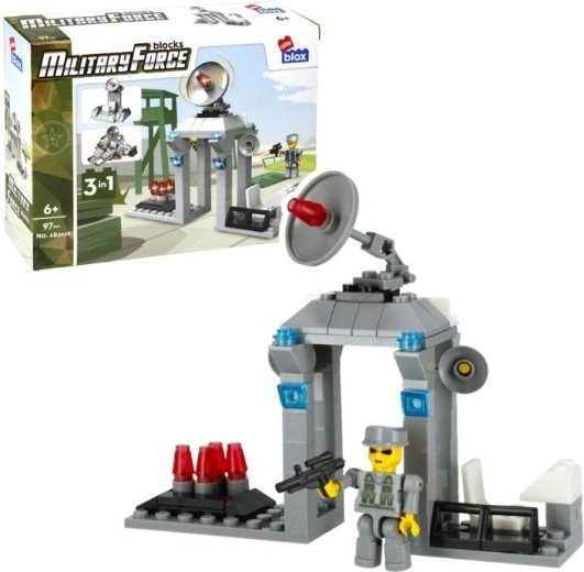 Set di costruzioni AlleBlox Military 3 in 1, 97 pezzi