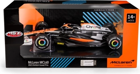 Modello della vettura McLaren MCL60 British GP in scala 1:24
