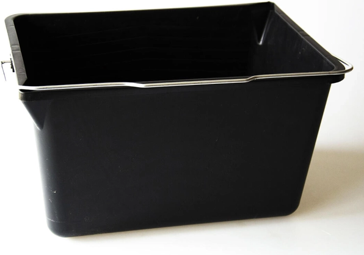 Secchio da pittura 12 l rettangolare, nero