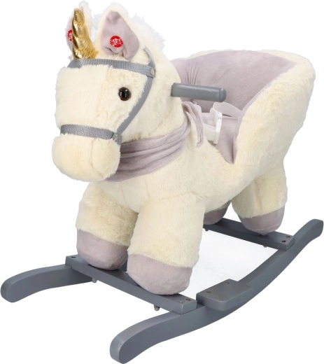 Unicorno a dondolo con seggiolino