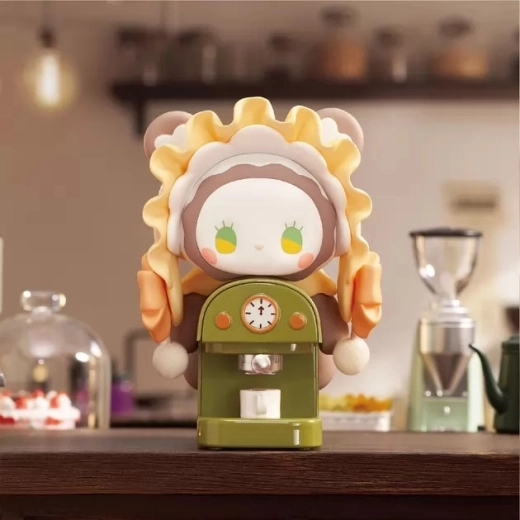 Magico motivo della caffetteria nel bosco