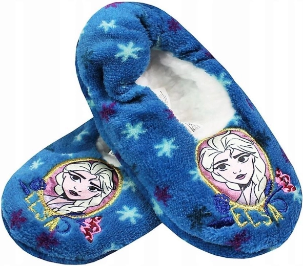 Pantofole Frozen Elsa – blu con antiscivolo