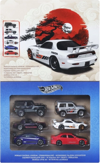 Hot Wheels Silver Series Streets of Japan – set di automobiline 1:64