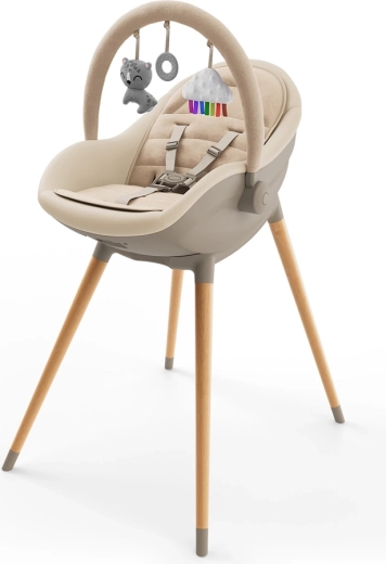 Seggiolone e sdraietta Kinderkraft FINI UP 2in1 beige
