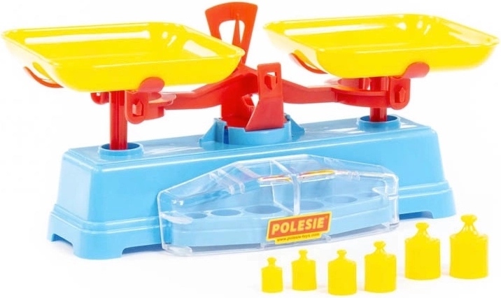 Bilancia per bambini con pesetti POLESIE, in plastica, 28 cm
