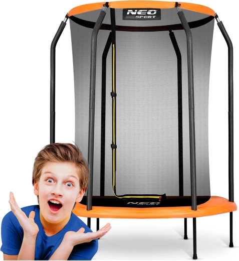 Trampolino da giardino per bambini 152 cm con rete di sicurezza NEO-SPORT