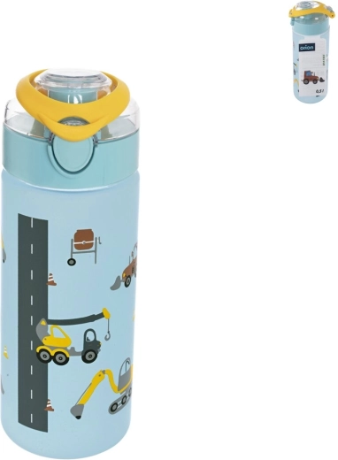 Borraccia per bambini in tritan da 0,5 l con chiusura Saga – auto