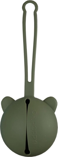 Oh, poppy! Nola custodia in silicone per ciucci verde - 1 pezzo