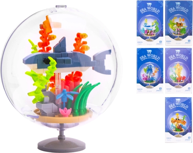 Set di costruzione animali marini 6 in 1 per bambini dai 6 anni